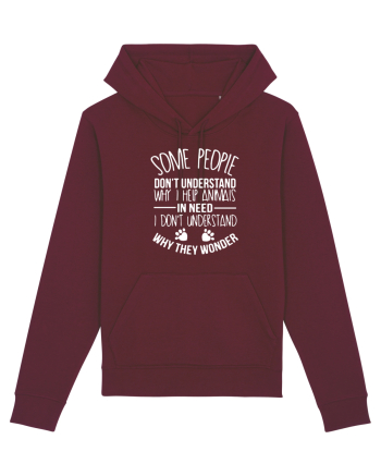 HELP ANIMALS Burgundy