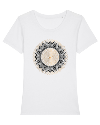 Yoga Auriu cu Ochi in Mandala White
