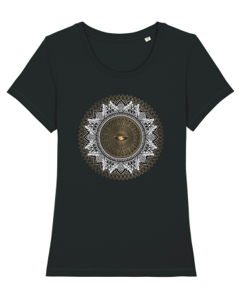 Yoga Auriu cu Ochi in Mandala Black