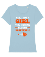 BASKETBALL Tricou mânecă scurtă guler larg fitted Damă Expresser