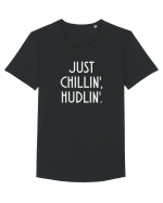 Just chillin', hudlin' Tricou mânecă scurtă guler larg Bărbat Skater