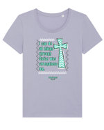 Through Christ Tricou mânecă scurtă guler larg fitted Damă Expresser