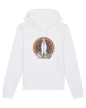 Yoga Hands Mandala White
