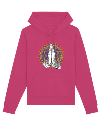 Yoga Hands Mandala Raspberry