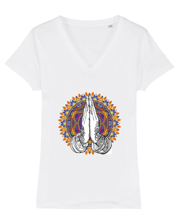 Yoga Hands Mandala White