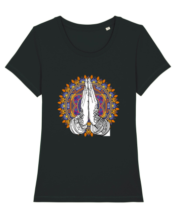 Yoga Hands Mandala Black