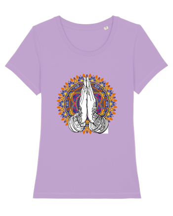 Yoga Hands Mandala Lavender Dawn