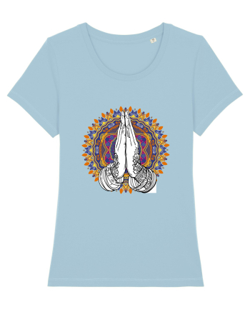 Yoga Hands Mandala Sky Blue