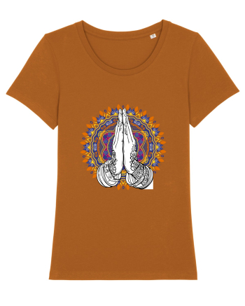 Yoga Hands Mandala Roasted Orange