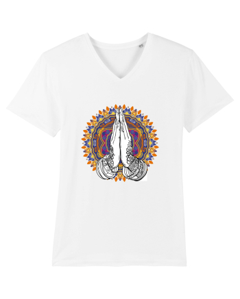 Yoga Hands Mandala White