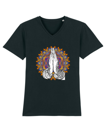 Yoga Hands Mandala Black