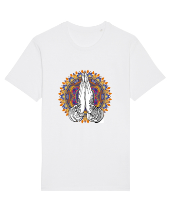 Yoga Hands Mandala White
