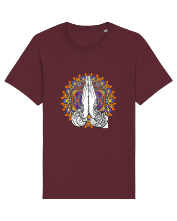 Yoga Hands Mandala Burgundy