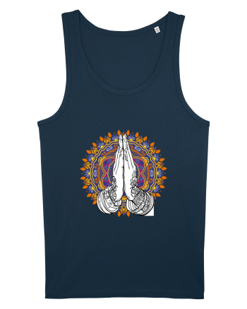 Yoga Hands Mandala Navy