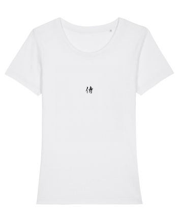 „Samurai” Kanji Japoneză (negru) White