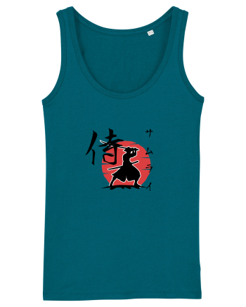 Siluetă Samurai (kanji și katakana) negru Ocean Depth