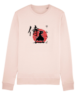 Siluetă Samurai (kanji și katakana) negru Bluză mânecă lungă Unisex Rise