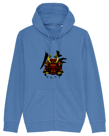 Cap Samurai (kanji și katakana) negru Bright Blue