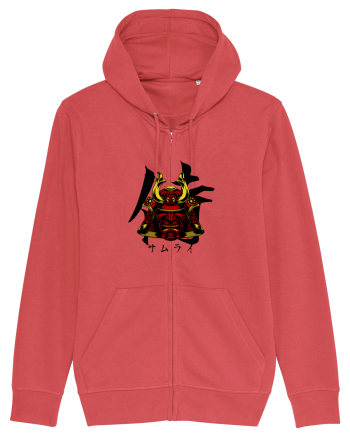 Cap Samurai (kanji și katakana) negru Carmine Red