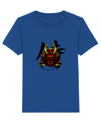 Cap Samurai (kanji și katakana) negru Majorelle Blue