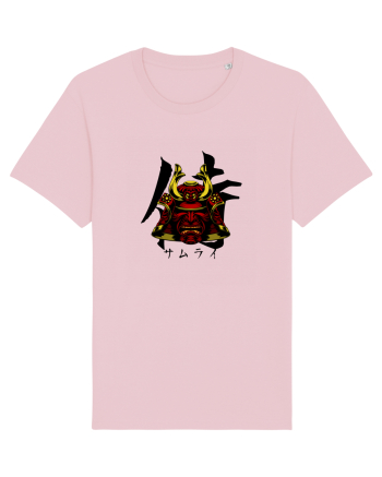 Cap Samurai (kanji și katakana) negru Cotton Pink