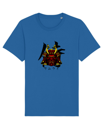 Cap Samurai (kanji și katakana) negru Royal Blue