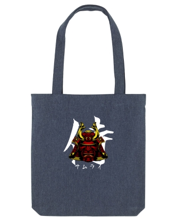 Cap Samurai (kanji și katakana) alb Midnight Blue