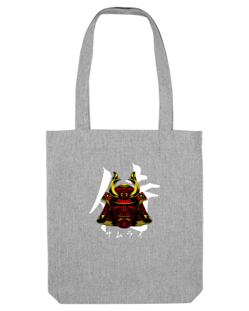 Cap Samurai (kanji și katakana) alb Heather Grey