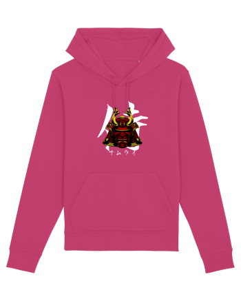 Cap Samurai (kanji și katakana) alb Raspberry