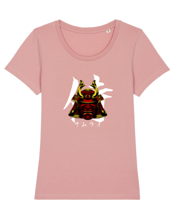 Cap Samurai (kanji și katakana) alb Canyon Pink