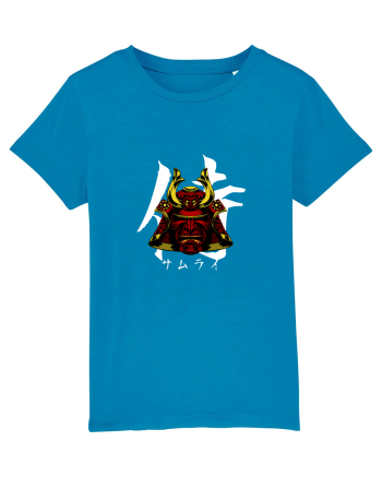 Cap Samurai (kanji și katakana) alb Azur