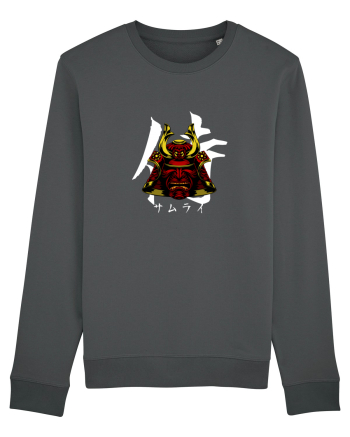 Cap Samurai (kanji și katakana) alb Anthracite