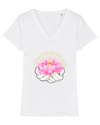 Yoga Lotus Roz Auriu White