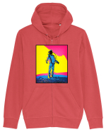 Retro Astronaut  Hanorac cu fermoar Unisex Connector