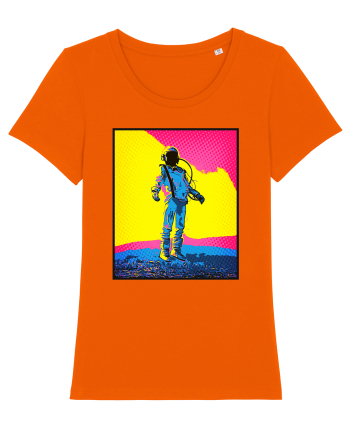 Retro Astronaut  Bright Orange