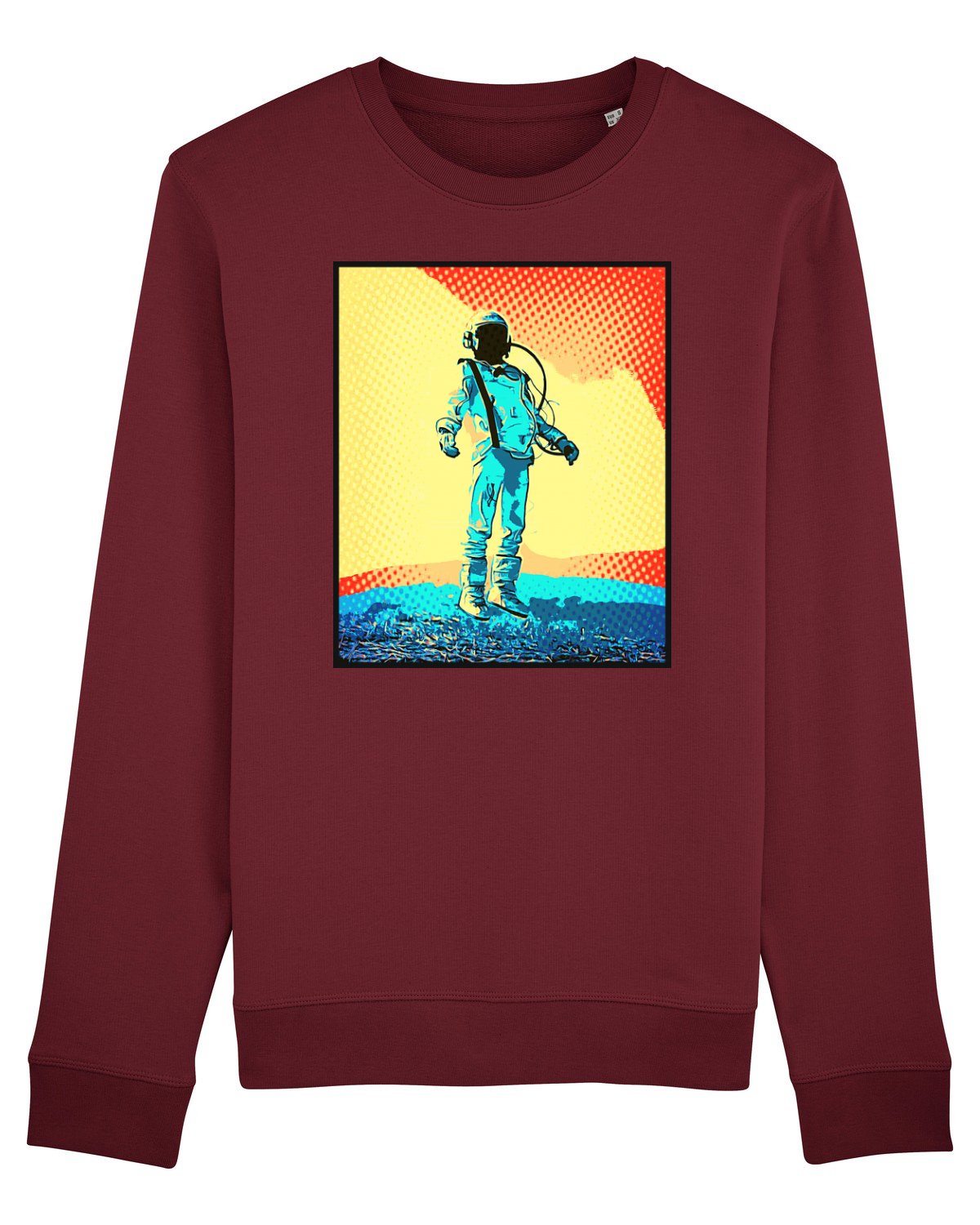 Bluză mânecă lungă Unisex Rise Burgundy