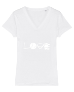 BASEBALL Tricou mânecă scurtă guler V Damă Evoker