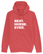 BEST NURSE EEVER Hanorac cu fermoar Unisex Connector