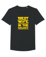 BEST WIFE Tricou mânecă scurtă guler larg Bărbat Skater