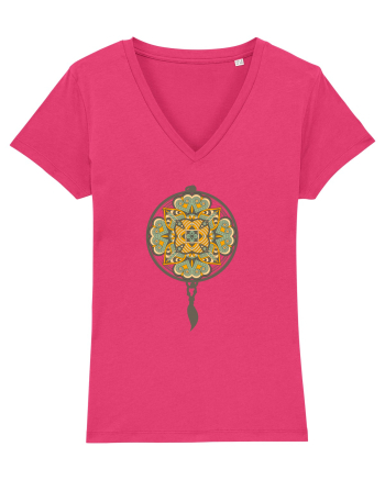Yoga Mandala in Dreamcatcher Raspberry