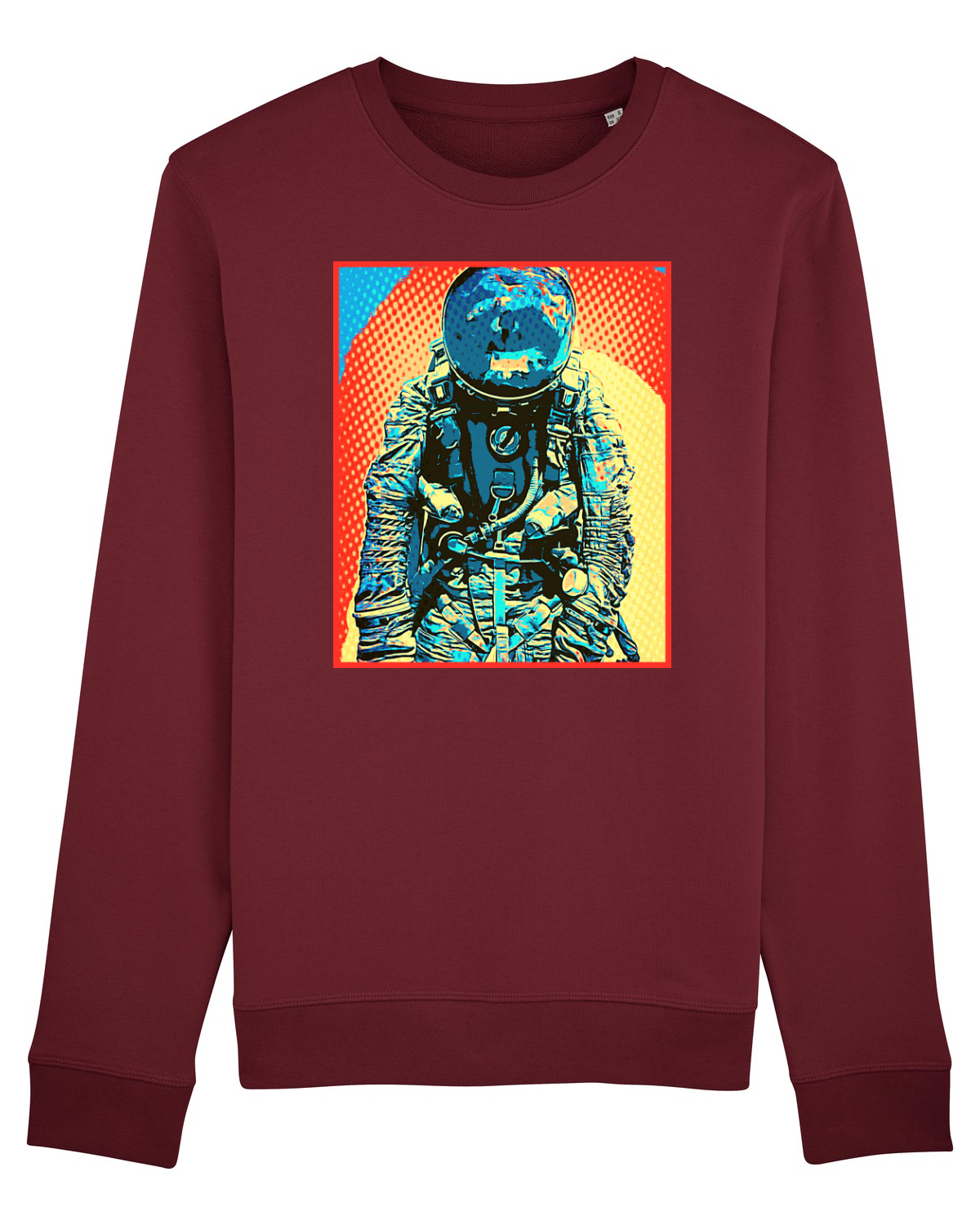 Bluză mânecă lungă Unisex Rise Burgundy