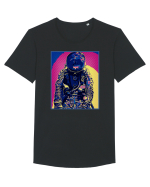 Retro Astronaut  Tricou mânecă scurtă guler larg Bărbat Skater