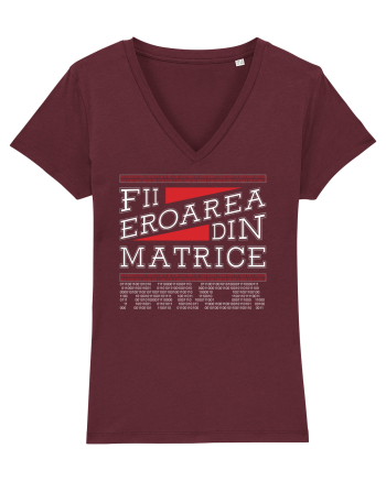 Fii eroarea din matrice Burgundy