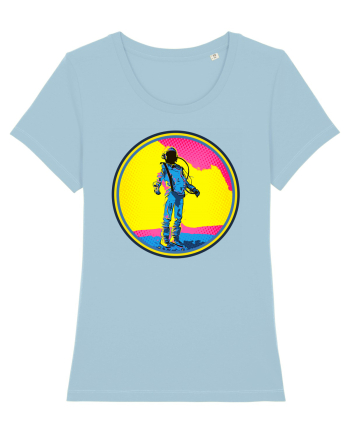 Retro Astronaut  Sky Blue