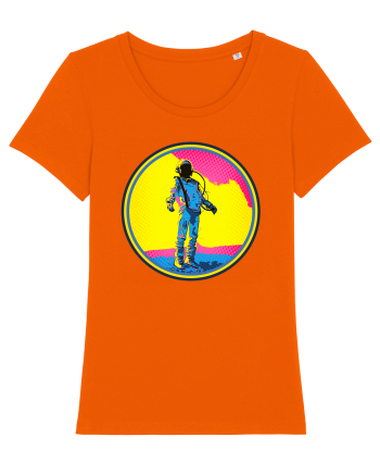 Retro Astronaut  Bright Orange