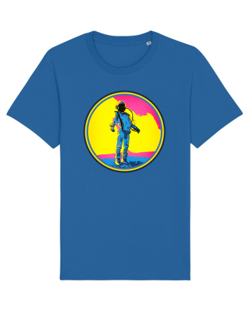 Retro Astronaut  Royal Blue
