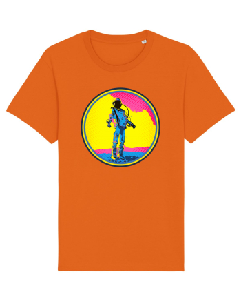 Retro Astronaut  Bright Orange