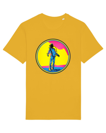 Retro Astronaut  Spectra Yellow