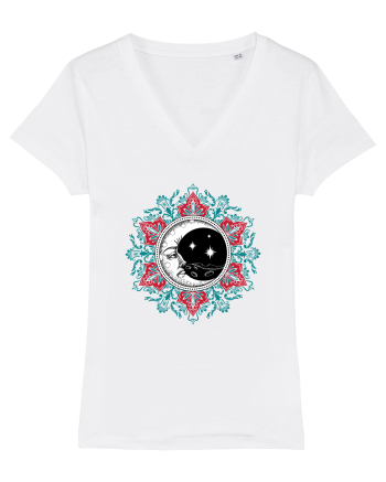 Mandala cu Luna Yoga White