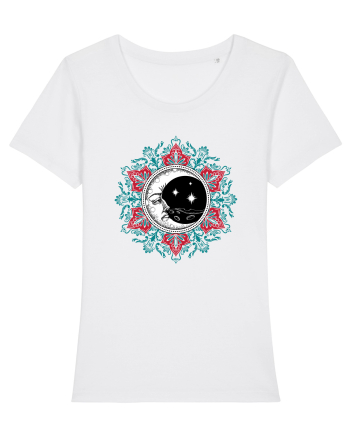 Mandala cu Luna Yoga White